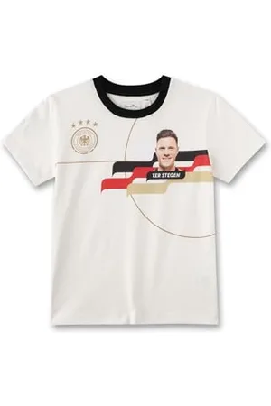 Sanetta DFB-Fanshirt TER Stegen Off-White | Hochwertiges und gemütliches Shirt aus Baumwolle für Mädchen & Jungen. Kinder Bekleidung 140