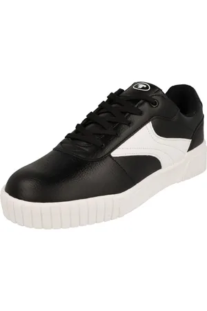 TOM TAILOR 7470080001 Sneaker, Black-White, 39 EU
