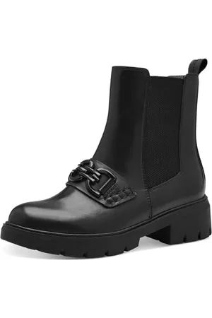Tamaris COMFORT Damen Chelsea Boots aus Leder Ungefüttert, , 40 EU
