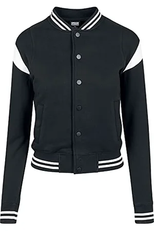 Urban classics Damen TB2618-Ladies Inset College Sweat Jacket Sweatjacke, , 5XL
