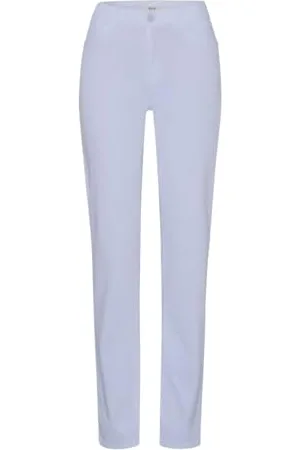 Brax Damen Style Carola elegant-Sportive Five-Pocket-Hose Freizeithose, White, 36W x 34L