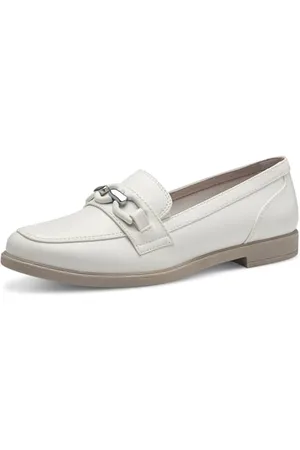 Jana Damen Slipper Elegant Vegan, (White), 38 EU
