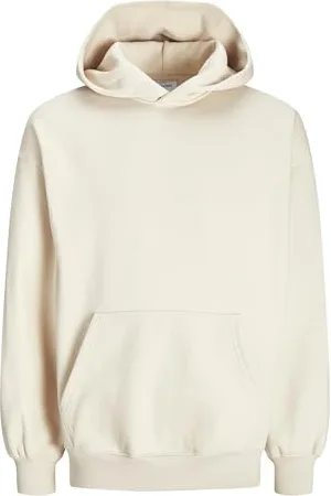 JACK & JONES Male Kapuzenpullover Einfarbig Kapuzenpullover