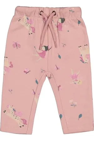 Salt & Pepper Baby - Mädchen B.Girls Trousers AOP Unicorn Und Kleinkind-Ausstattung, , 68 EU