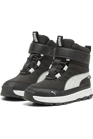 PUMA Evolve Boot PURETEX AC+PS Sneaker, Black-ASH Gray White, 35 EU