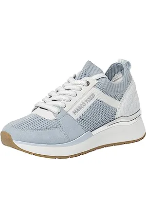 Marco Tozzi Damen Sneaker, Keilabsatz, Wechselfußbett, weiches FEEL ME Fußbett, ideal für Business und Freizeit