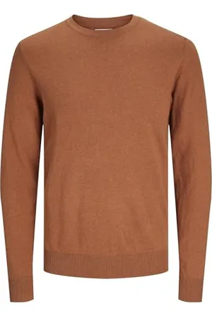 JACK & JONES Male Strickpullover Einfarbig Strickpullover