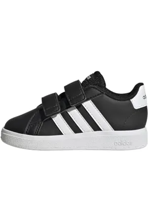 adidas Unisex Baby Grand Court Lifestyle Hook and Loop Shoes Tennisschuhe, Core Black/Cloud White/Core Black, 20 EU