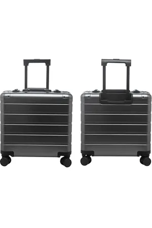 Alumaxx 45194 Businesstrolley Gravity, Reisekoffer mit Overnight Fach, rausnehmbare Fächermappe und TSA Schloss, Aluminium Rollkoffer, Trolleykoffer mit 4 Rollen, Koffer ca. 44 x 42 x 22,5 cm