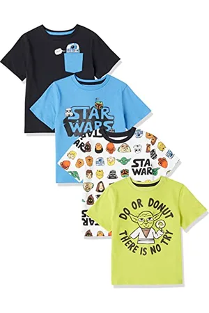 Amazon Disney | Marvel | Star Wars Jungen Kurzärmlige T-Shirts (zuvor Spotted Zebra), 4er-Pack, , 4 Jahre
