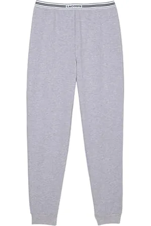 Lacoste Damen Pyjamahose 3F1506, Frauen Pyjama-Unterteil,Schlafanzughose,Jogginghose,Sweatpants,Loungewear,Grau,S