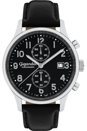 Gigandet Herren Analog Japanisches Quarzwerk Uhr mit Leder Armband 14VNAG49NE/005