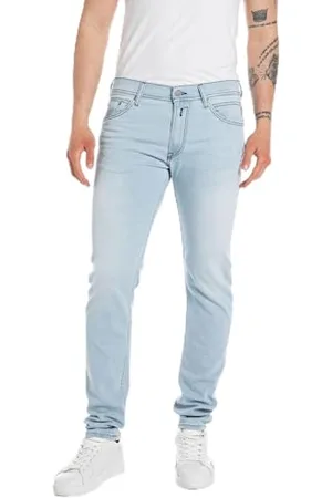 Replay Herren Jeans Jondrill Skinny-Fit mit Power Stretch, (Blau), 33W / 34L