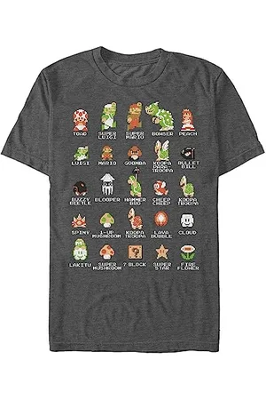 Nintendo Herren Pixel Cast T-Shirt, , XL