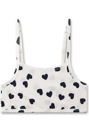 Sanetta Mädchen-Bustier Off-White | Bequemes und angenehmes Bustier für Mädchen aus Baumwoll-Mix. Unterwäsche für Mädchen 164