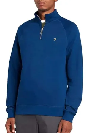 Farah Herren Jim 1/4 Zip Sweatshirt, , L