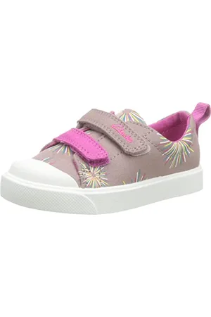 Clarks Jungen Mädchen City Bright T. Sneaker, , 20.5 EU Weit