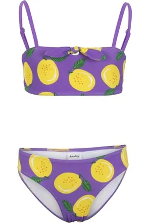 Fashy Mädchen Bikini (aus 80% recyceltem Material), mit Allover Früchten-Print
