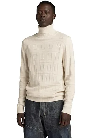 G-Star RAW Herren Table Structure Turtle Knitted Pullover, , S