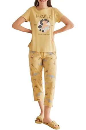 Women secret Damen Lange Pyjama Frühling Pyjamaset, , M