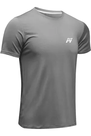 MEETWEE Sportshirt Herren, Laufshirt Kurzarm Mesh Funktionsshirt Atmungsaktiv Schnelltrocknend Sports Gym Shirt Trainingsshirt für Männer Sommer