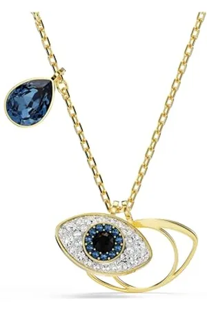 Swarovski Symbolica Anhänger, Böser Blick, Blau, Goldlegierungsschicht