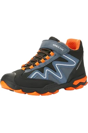 Geox J BULLER Boy B ABX A Sneaker, AVIO/ORANGE, 24 EU