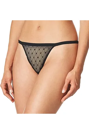 DKNY Damen Monogram Mesh Thong Tangahöschen, , S