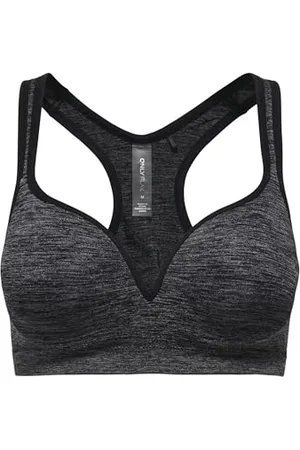 ONLY Play Damen Onpmartine Seamless Bra Opus Sport BH, Black 1, S EU