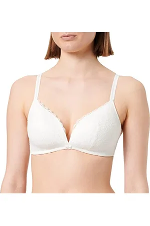Women secret Damen Lovely Triangel Spitze Weiß BH, Undurchsichtige, , 80B