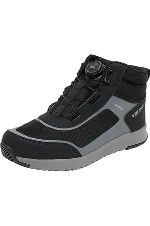 Viking Unisex Aerial Mid WP BOA Walking Shoe, Black/Charcoal, 37 EU
