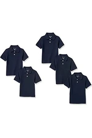 Amazon Jungen Kurzärmlige Piqué-Poloshirts, 5er-Pack, , 11-12 Jahre