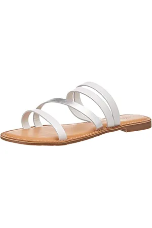 Kickers Damen Etofe Flipflop, Weiß/Silberfarben, 42 EU