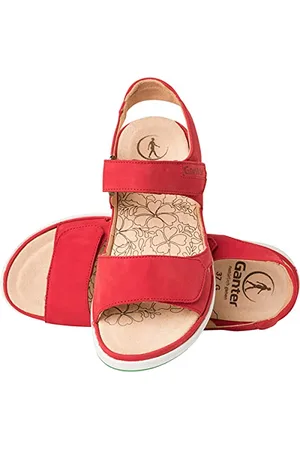 Ganter Damen GINA-G Riemchensandalen, Rot (Red 40000), 36 EU