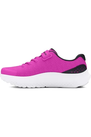 Under Armour Mädchen UA GPS Surge 4 AC Laufschuhe, Vivid Magenta/Black/Stellar Pink