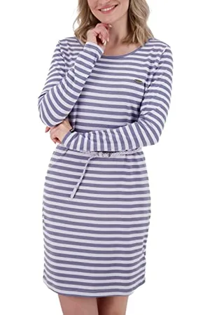 alife kickin ALIFE and Kickin EllinAK Z Longsleeve Dress – Damen Jerseykleid Blusenkleid – Kurz & Bequem mit Langen Ärmeln – Stylisches Kleid für Jede Gelegenheit S