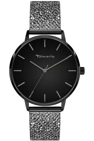 Tamaris Damen Analog Quarz Uhr mit Edelstahl Armband TT-0150-MQ