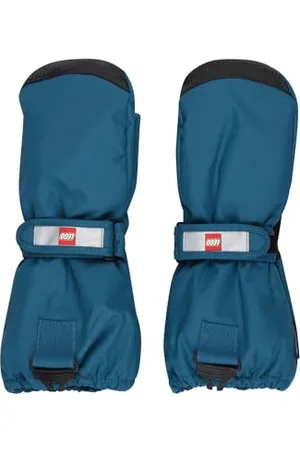 KABOOKI Unisex LWATLIN 706-MITTENS W/MEM. Fäustlinge, Blue, 158/164