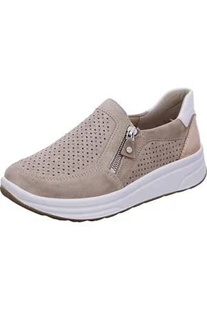 ARA Damen Sapporo Hausschuh, Sand,Rosegold/Weiss, 41.5 EU Weit