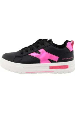 TOM TAILOR 7470040004 Sneaker, Black-pink, 33 EU