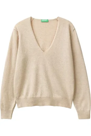 Benetton Damen Maglia Scollo V M/L 1002d401y Pullover, , XS