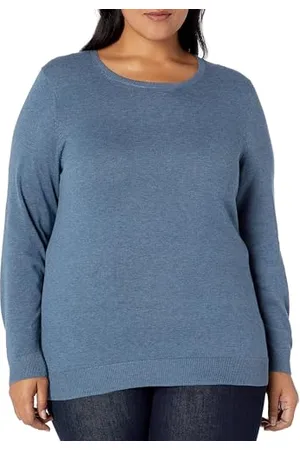 Amazon Damen Leichter, Langärmeliger Pullover Mit Rundhalsausschnitt (Erhältlich in Übergröße), , XXL Große Größen