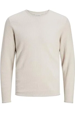 JACK & JONES Male Strickpullover Einfarbig Strickpullover