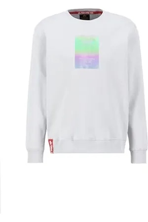 Alpha Industries Rainbow Refl. Label Sweater stylischer Sweater für Herren