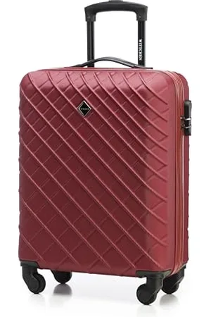 Wittchen Reisekoffer Handgepäck Kabinengepäck Rollkoffer Hartschale aus ABS mit 4 Spiner Rollen Zahlenschloss Teleskopgriff Classic line Größe M