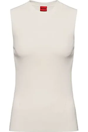 HUGO BOSS Damen Swook Knitted Top, , XL EU