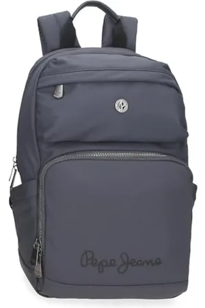 Pepe Jeans Corin Rucksack für Laptop, 33,8 cm (13,3 Zoll), Grau, 25 x 37 x 10 cm, Polyester und PU, 9,25 l, von Joumma Bags, grau, Talla única, Laptop-Rucksack
