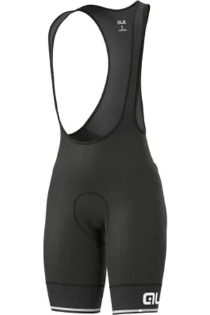 Alé Alé Cycling Damen Einfarbiges Mischgewebe Trägerhose, schwarz/weiß, XXL