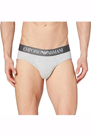 Emporio Armani Emporio Armani Herren Brief Iconic Logoband Slip, Weiß, M EU