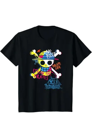 Onepiece Kinder Jolly Roger Graffiti T-Shirt, , 80 cm, Langarm, Unisex-Kinder